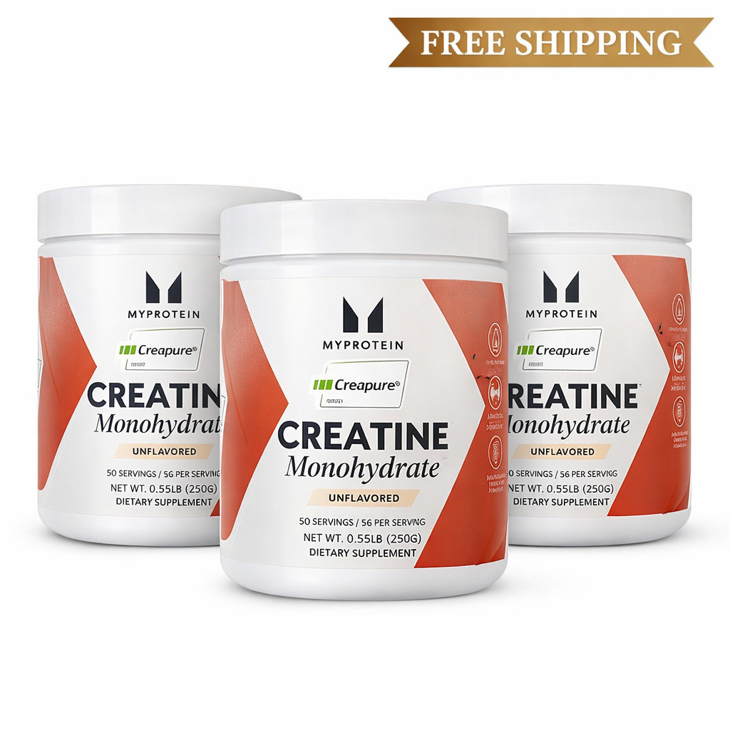 MyProtein Creatine Monohydrate 250g 3 Pack Unflavored Free Shipping