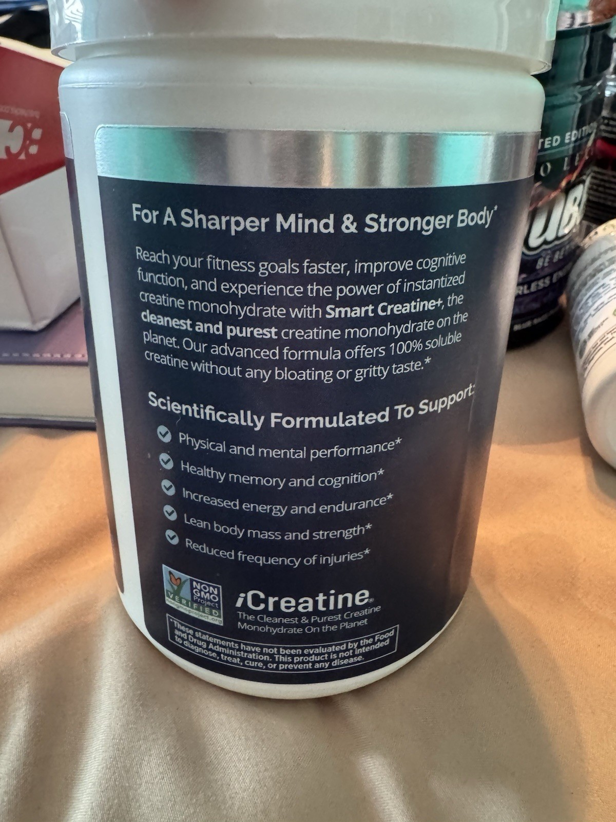 BrainMD Smart Creatine+ Instantized Creatine Monohydrate Unflavored 309g NEW