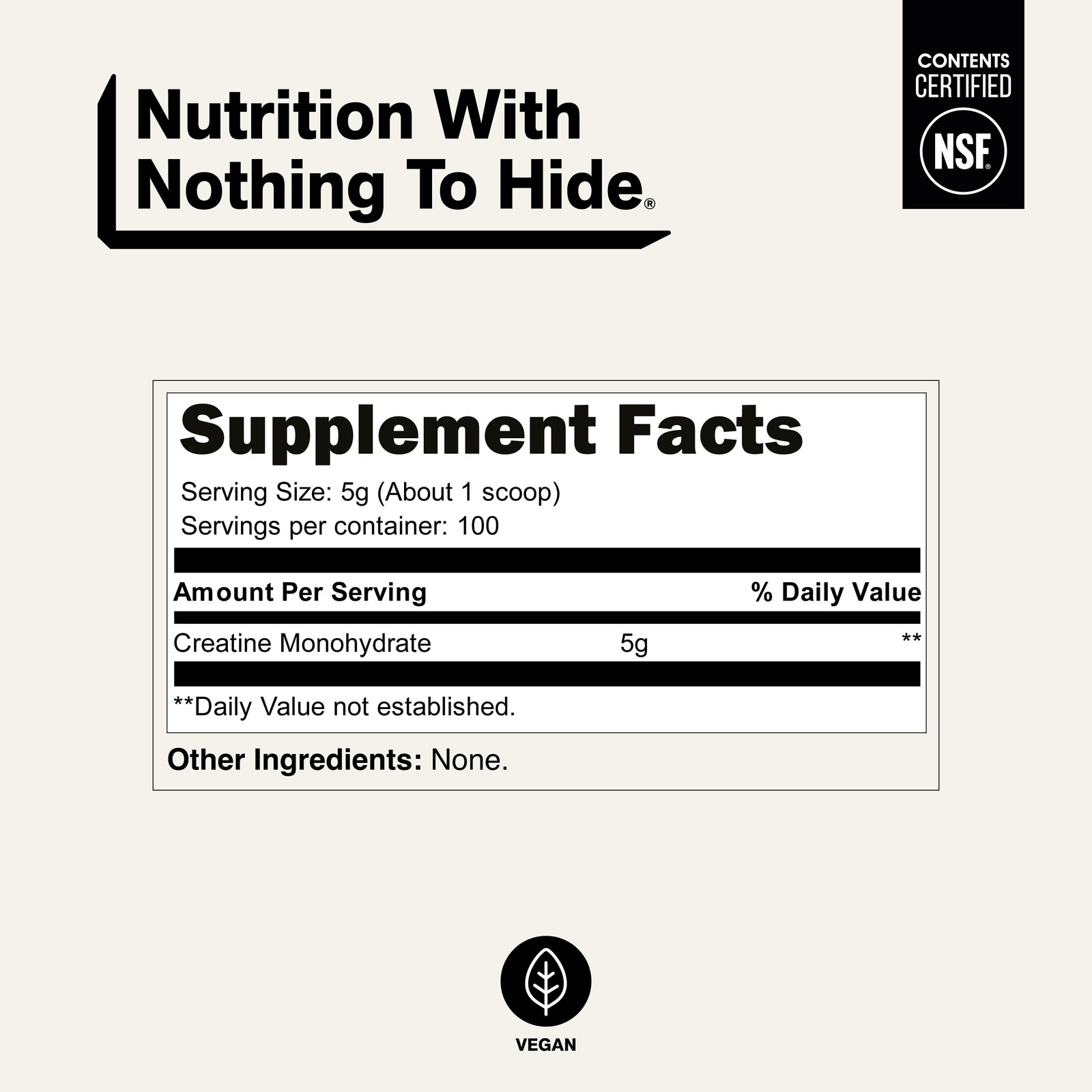 Micronized Unflavored Creatine Monohydrate Powder, 100 Servings