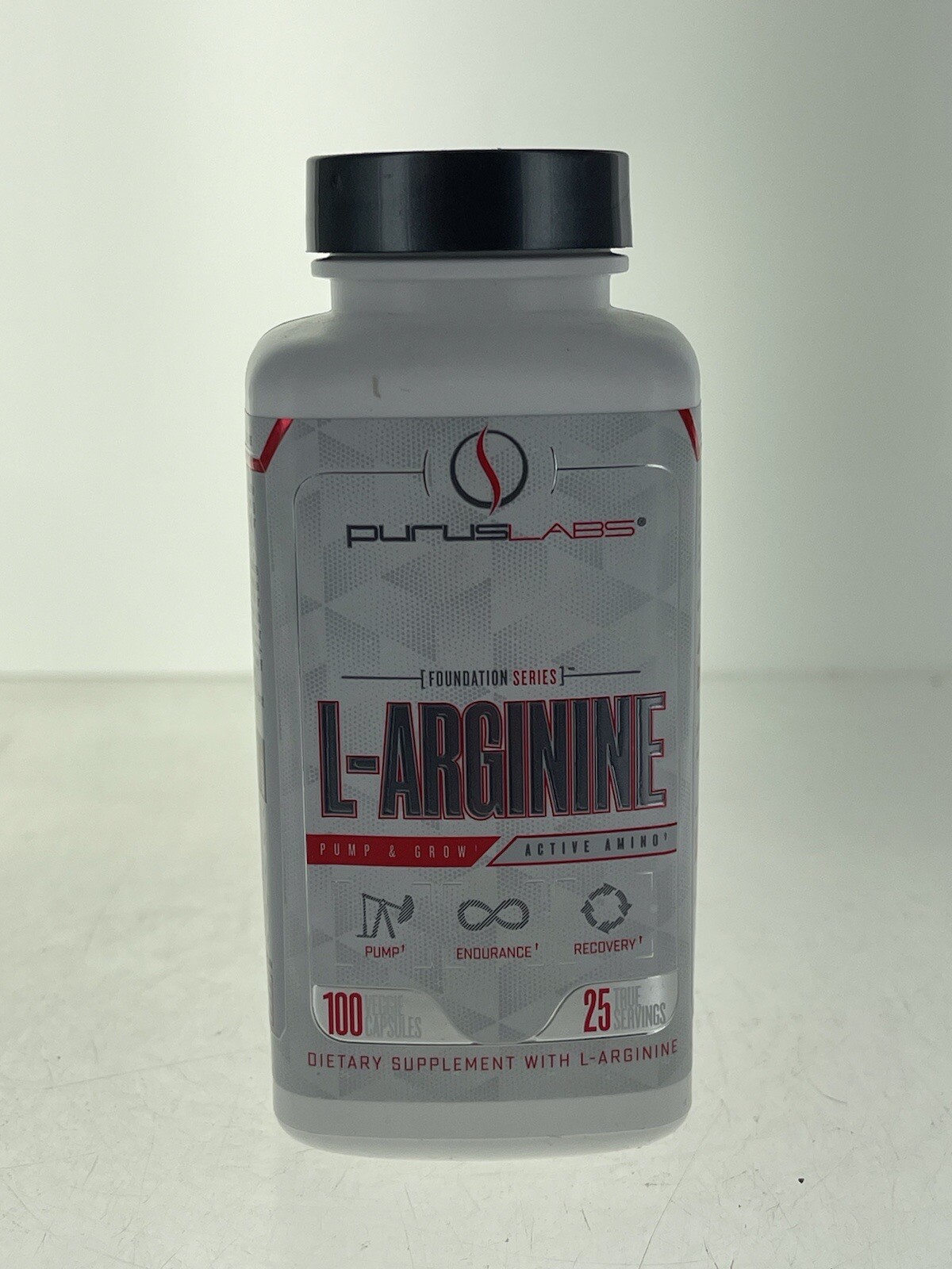 Purus Labs L-Arginine Pump & Grow 100 Capsules Active Amino 11/23