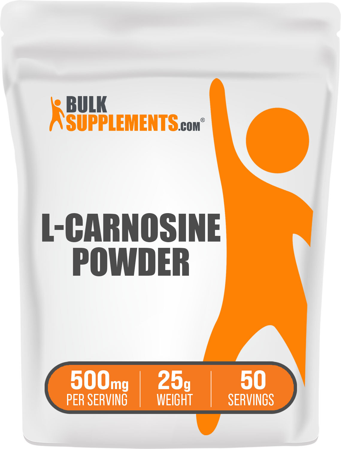 BulkSupplements L-Carnosine Powder – Boost Energy – 500mg Per Serving