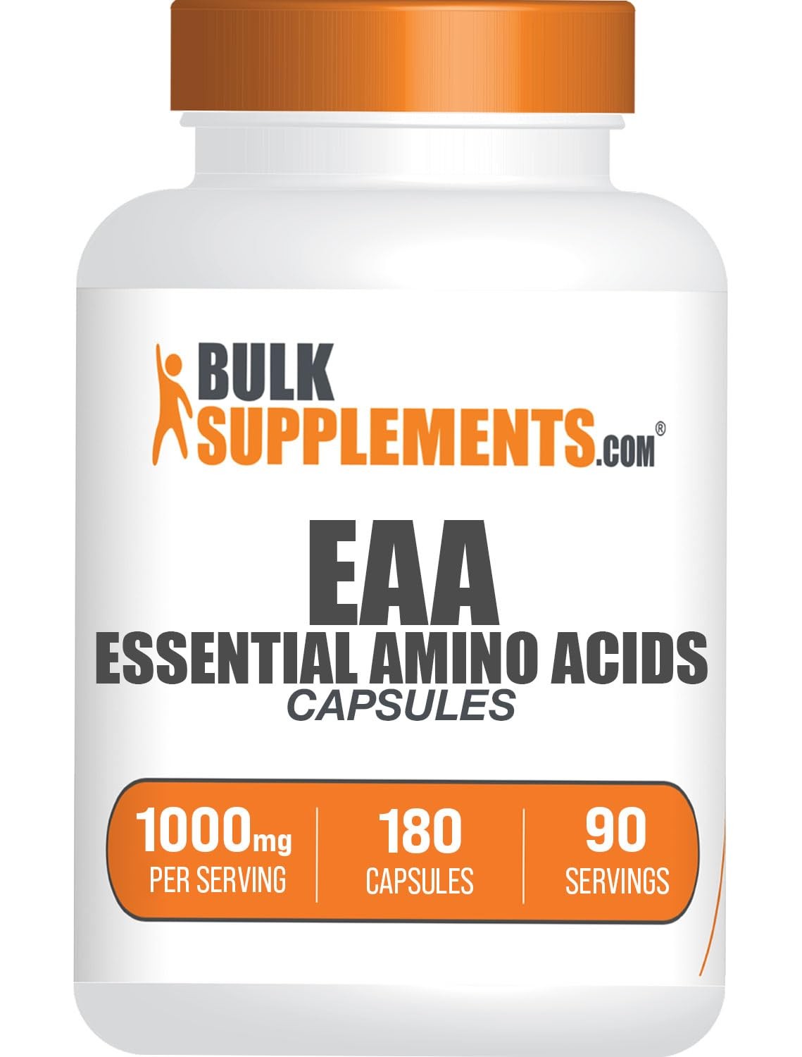Eaa Capsules 180 Count Essential Amino Acids Bcaa Supplement For Recovery Energy