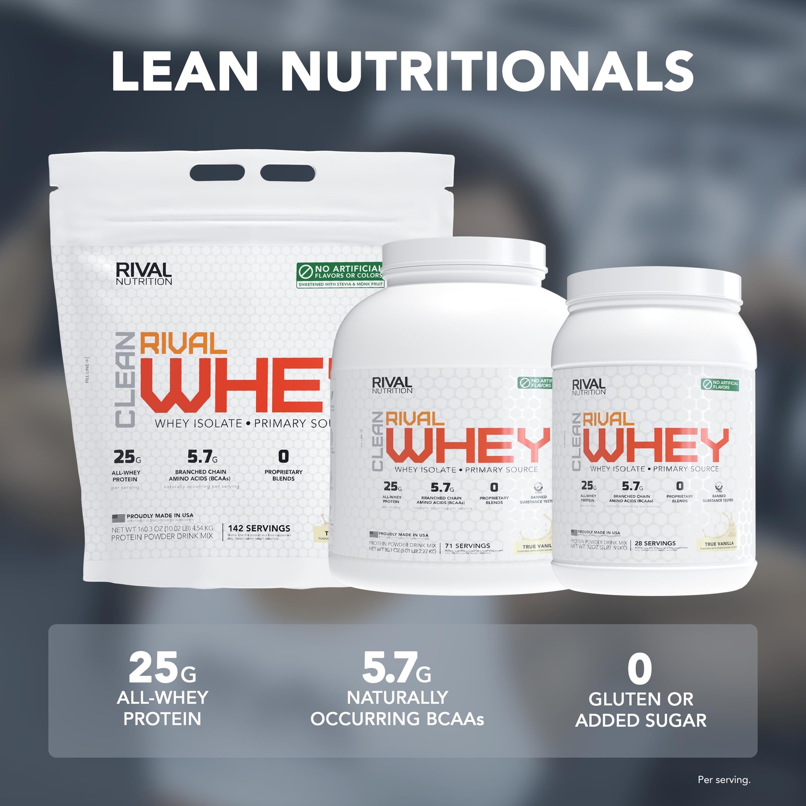 Rival Nutrition Clean Rival Whey Salted Caramel Protein Powder I Whey Isolate
