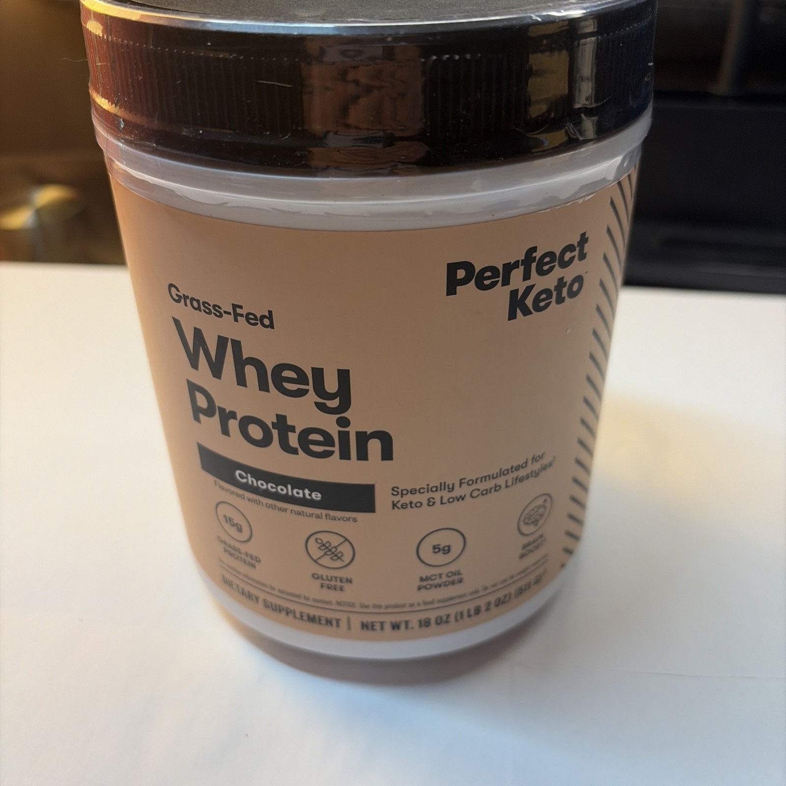 Perfect Keto Pure Whey Protein Powder Isolate Delicious 100% Grass Fed Meal Repl