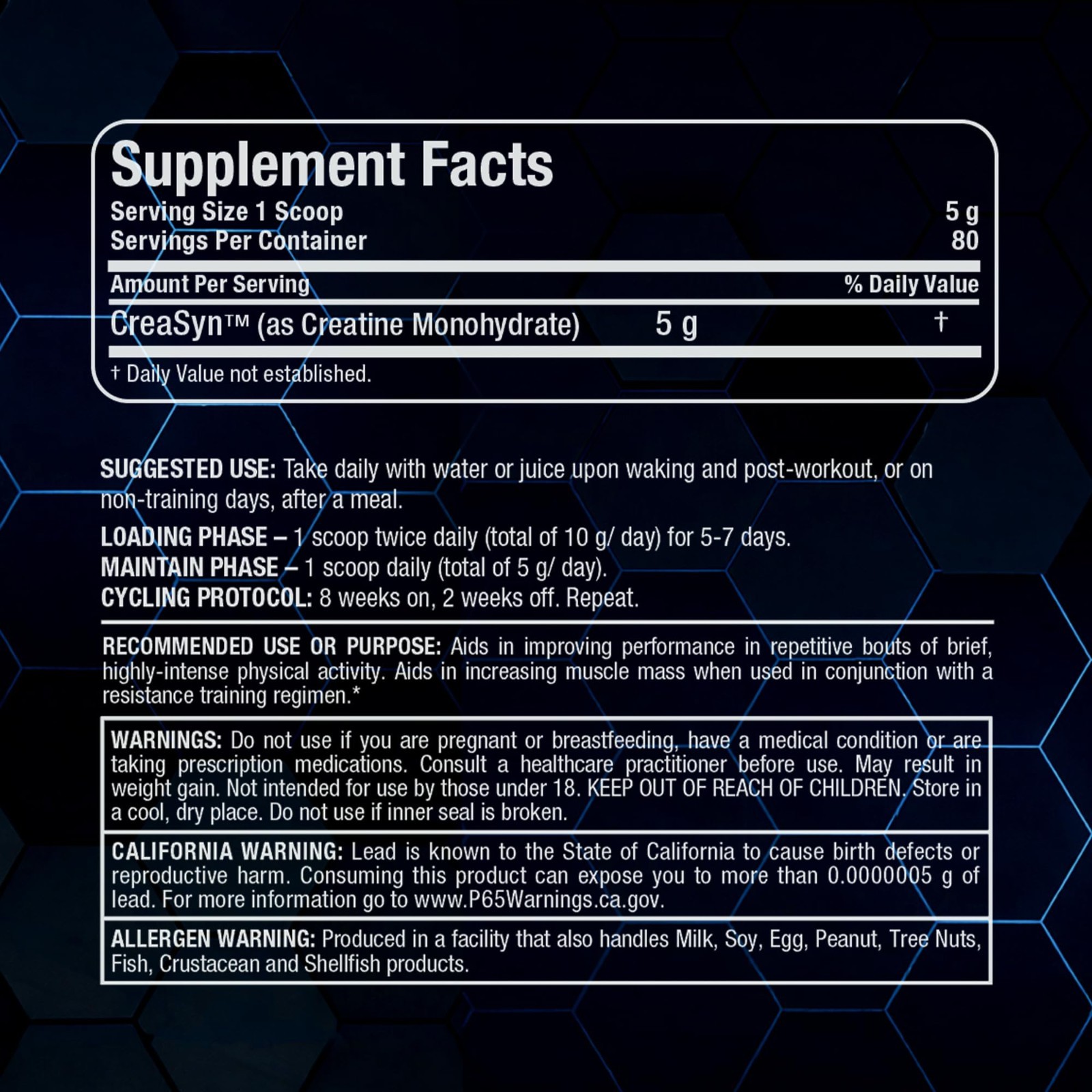 Micronized Creatine Monohydrate Powder, Unflavored, 400g – Muscle Growth & Energ