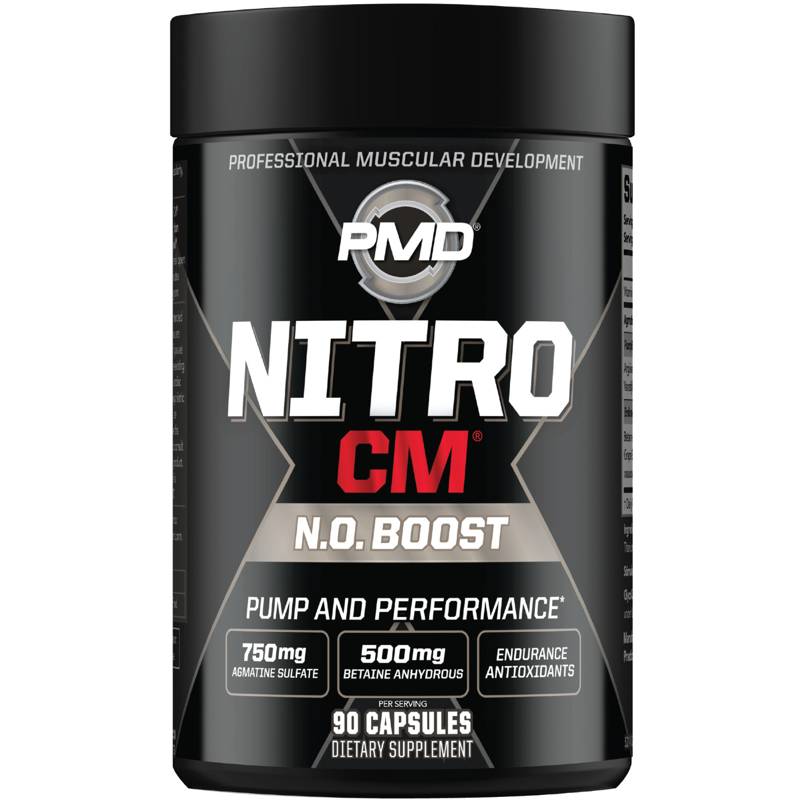 NITRO CM – Nitric Oxide Formula for Muscle Pumps & Performance – (90 Capsules)