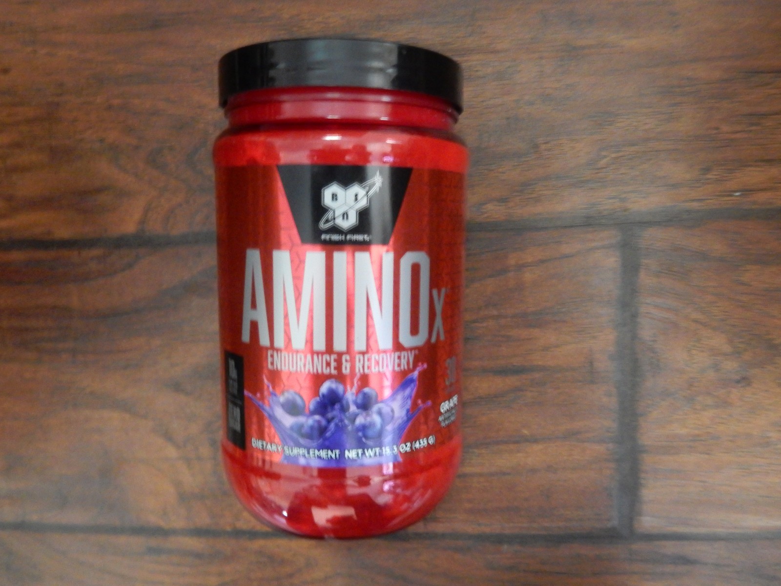 BSN Amino-X Endurance Recovery Agent Grape 15 oz 435 g GMP Exp 07/2027