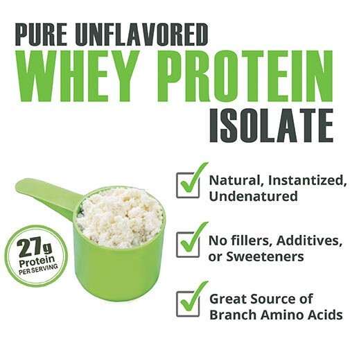 Unflavored Whey Protein Isolate 5lbs – BFDNutrition