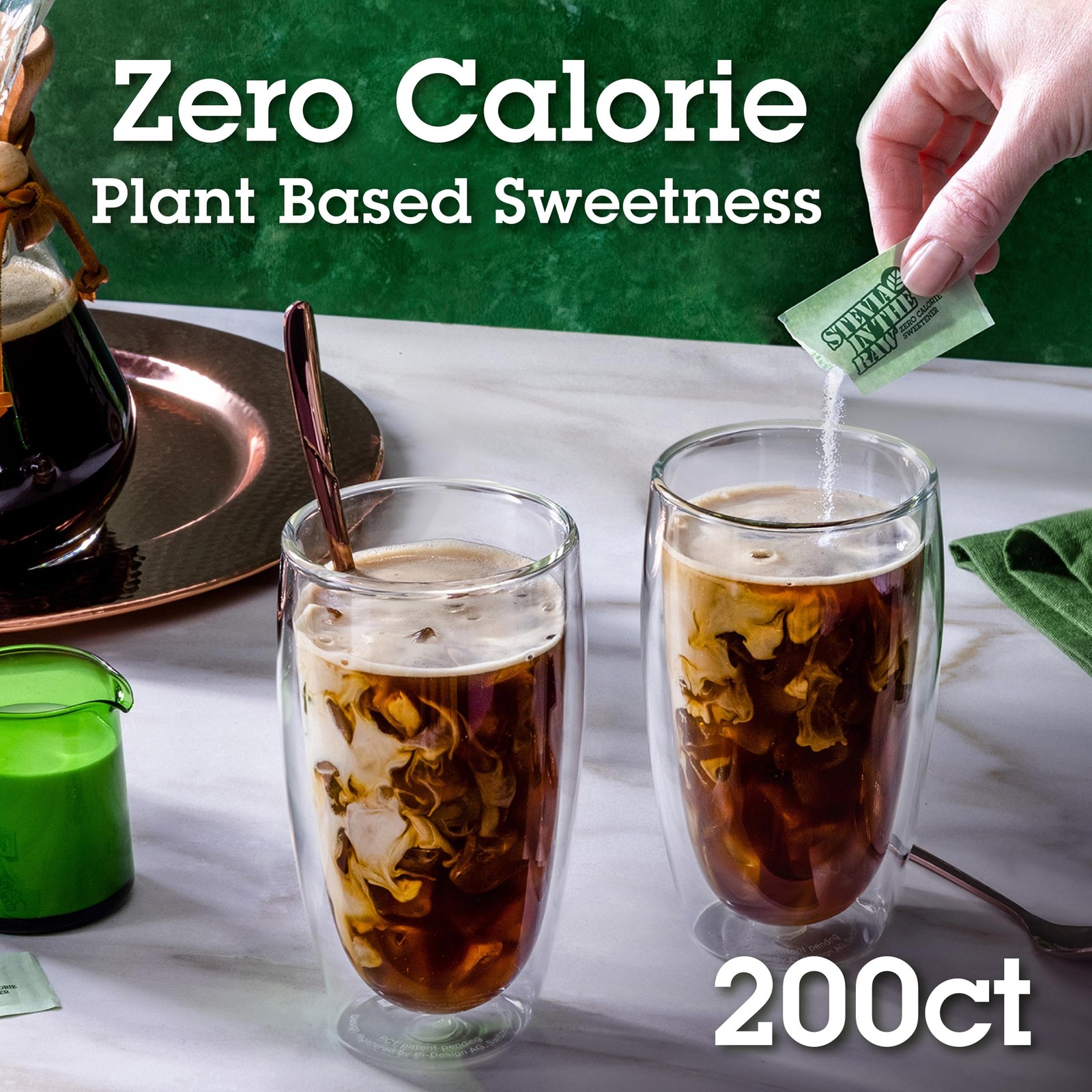 Stevia In The Raw, Plant Based Zero 200 Count (Pack of 1), Limited Edition