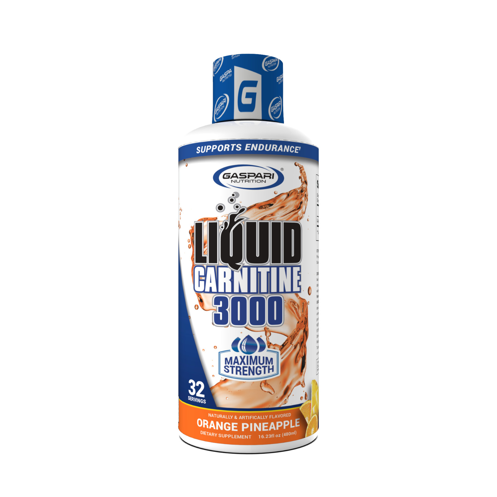 GASPARI NUTRITION LIQUID CARNITINE 3000 Maximum Strength Fat Burner 32 Servings