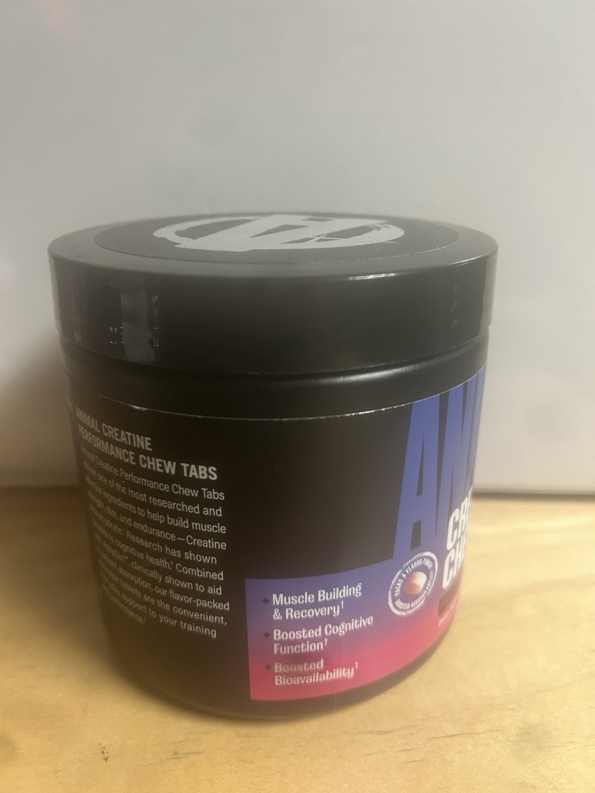 Animal Creatine Chews – Fruit Punch – 120 Tablets – EXP 10/2027 Workout Recovery