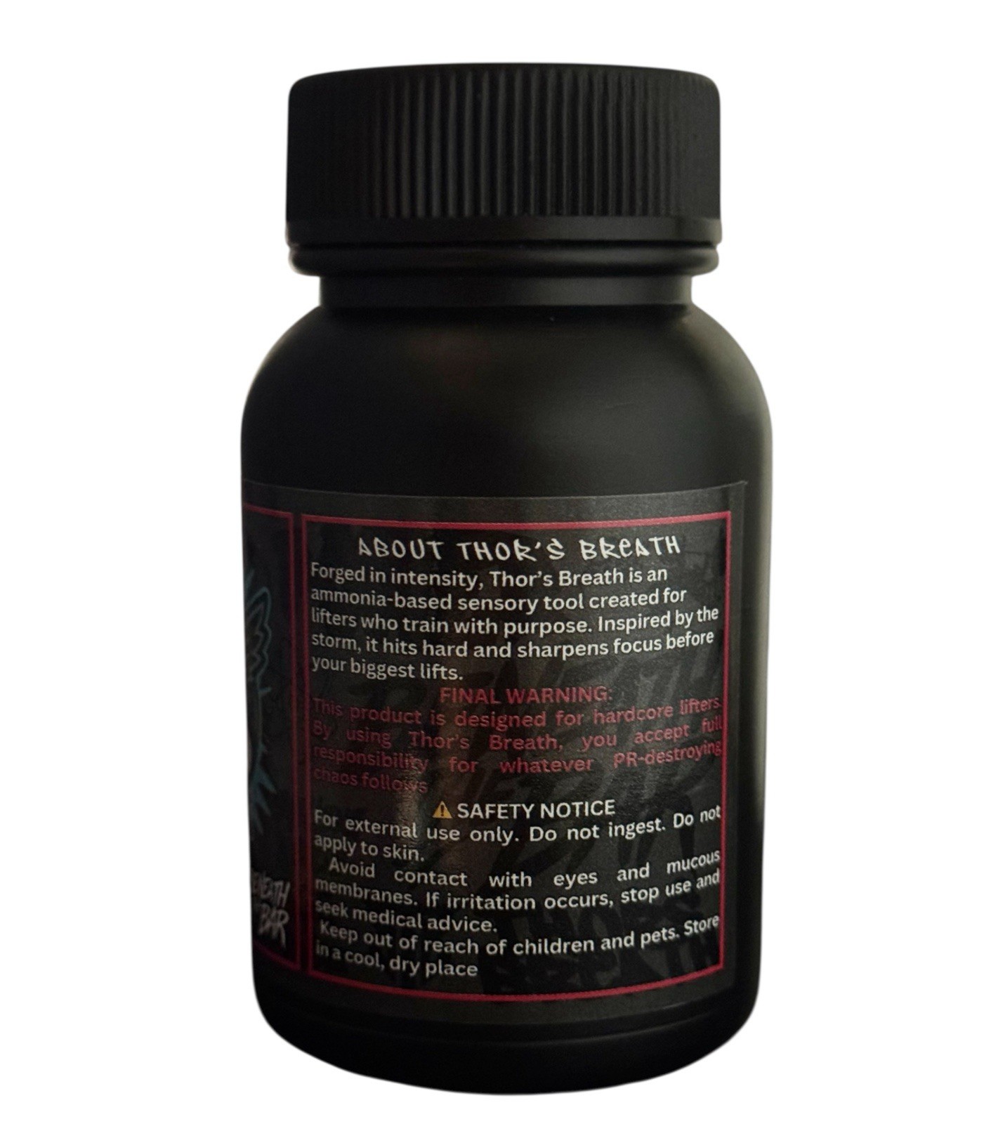Thor’s Breath Ammonia Smelling Salts for Sharpen Focus Unisex Sports Supplement