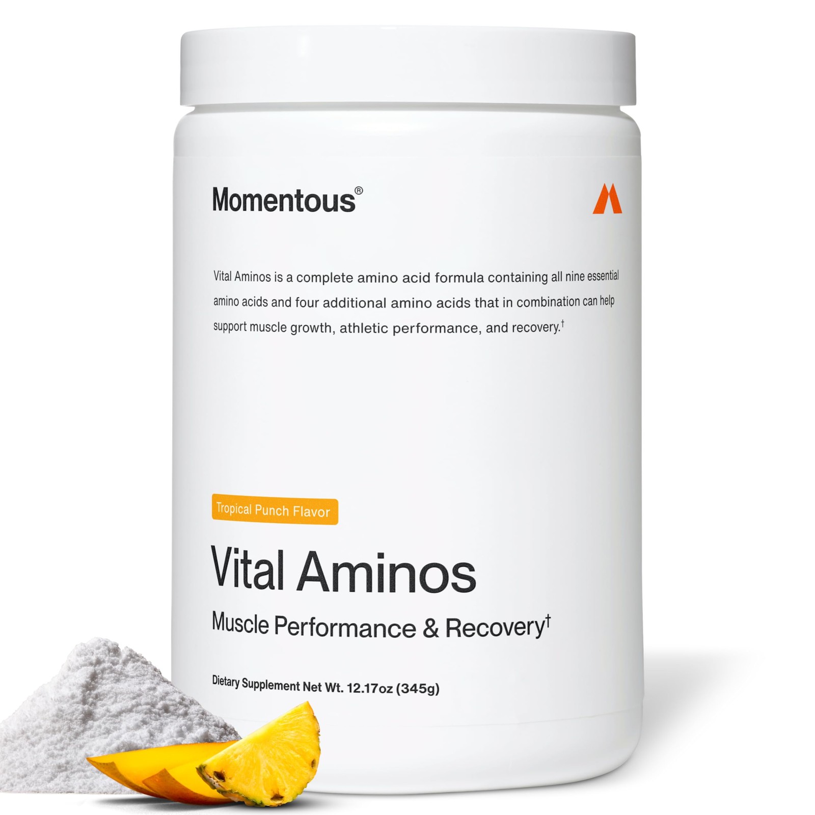 Vital Aminos Powder Supplement – BCAA & EAA – Tropical Punch – NSF Certified …