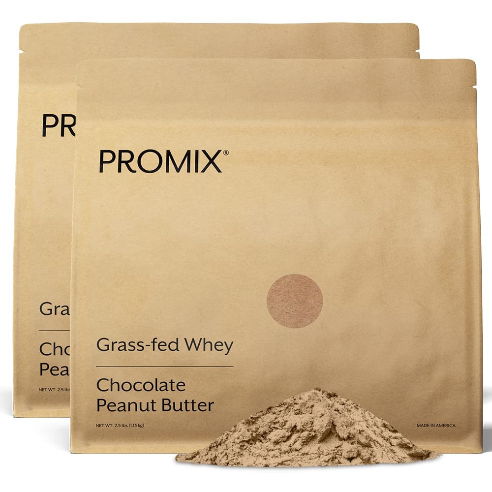 ProMix Nutrition Whey Protein Powder, Chocolate Peanut Butter GrassFed & 100…
