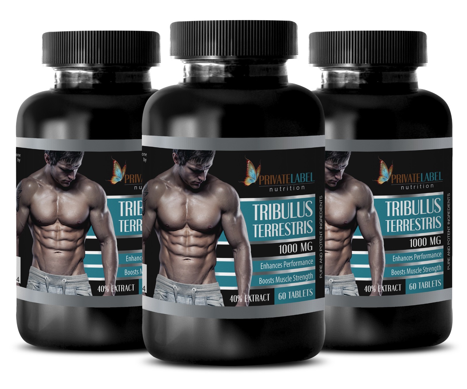 Bulgarian Tribulus Terrestris 1000mg Testosterone Booster -180 Tablets 3 Bottles
