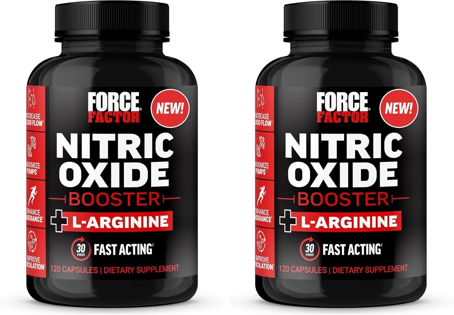 Ultimate Muscle Pump Formula – Nitro Booster with 120 L-Arginine Capsules x 2