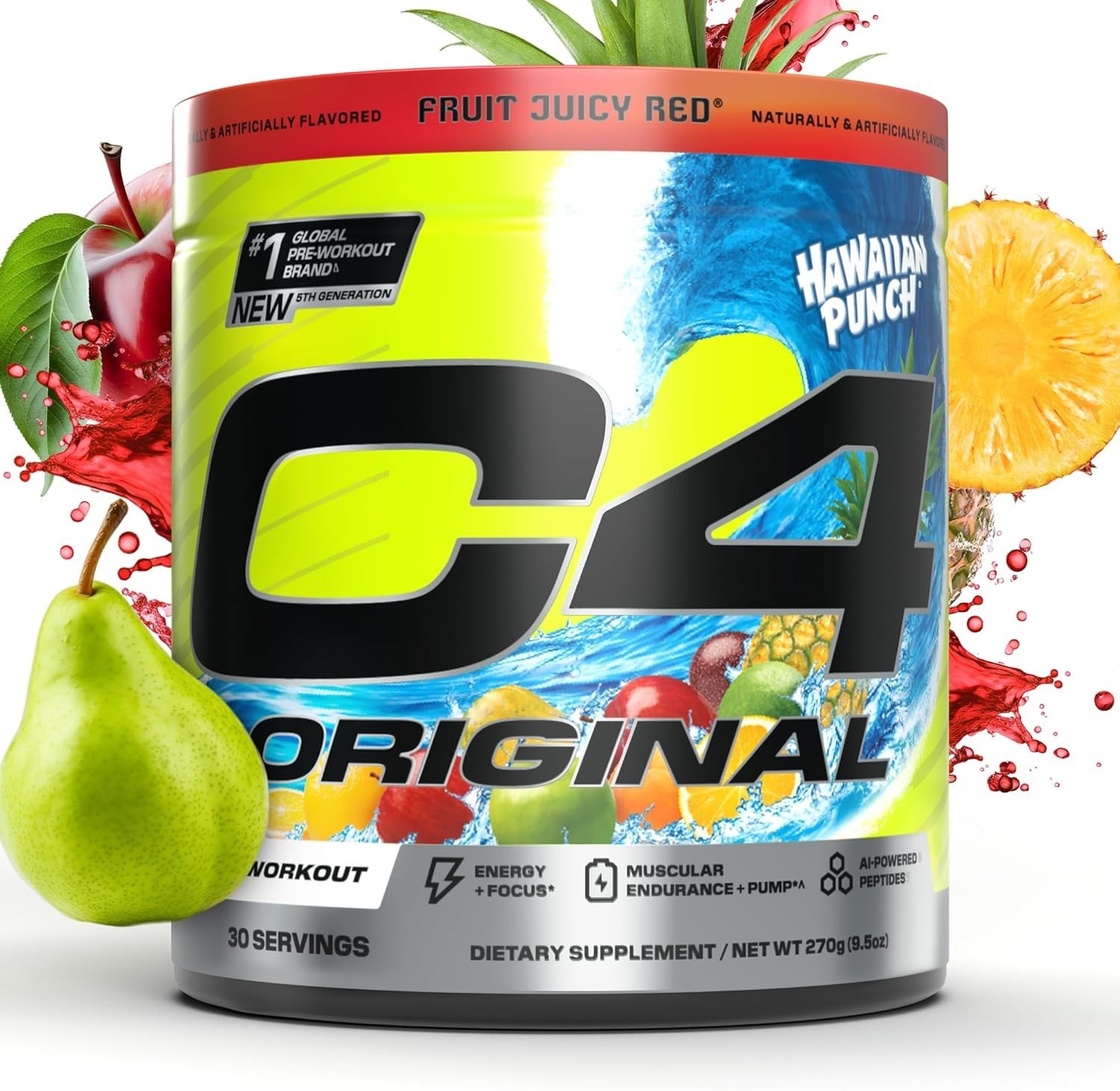 C4 Original Pre-Workout Cherry Popsicle 30 Servings 8.8 oz 249g