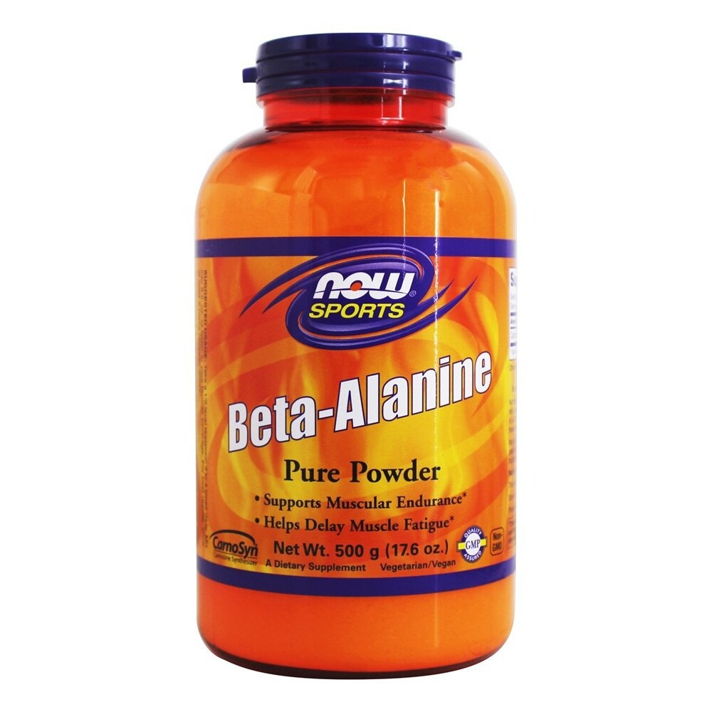 NOW Foods Beta-Alanine 100% Pure Powder, 500 Grams