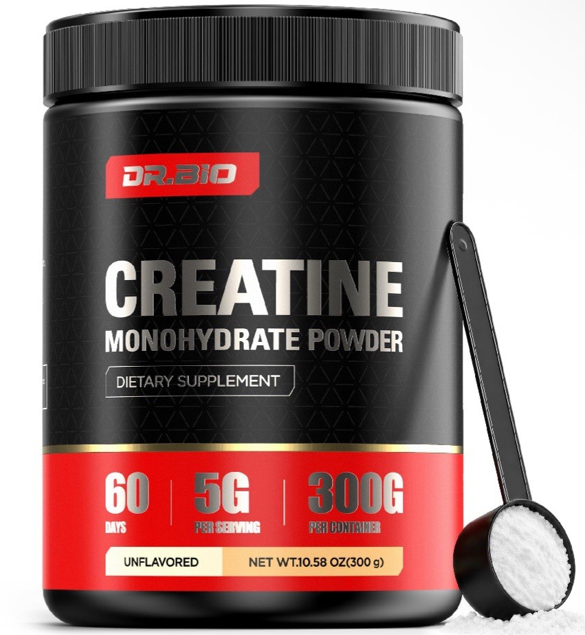 Dr. Bio Instant Boost Creatine Monohydrate Powder 60 Days, 300G (UNDER RETAIL)