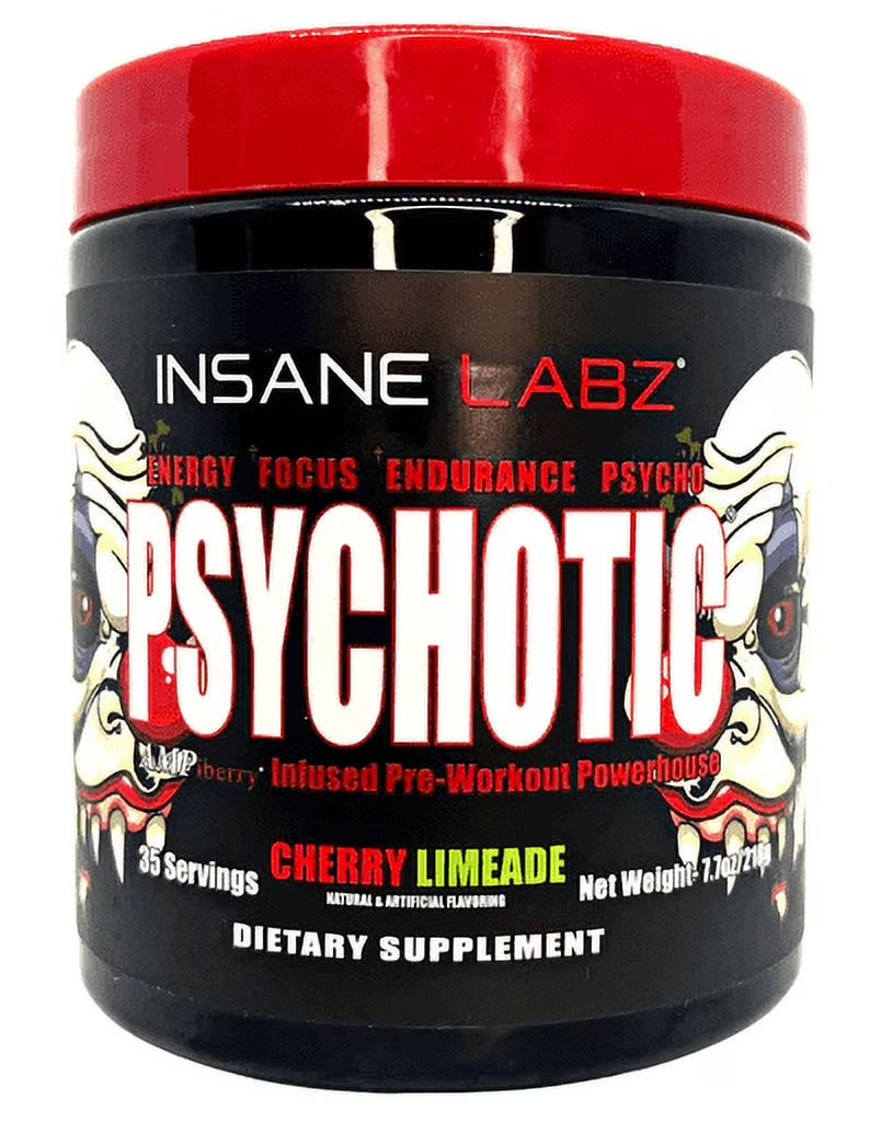 Psych-ot-ic Pre Workout CHERRY LIME 35 Servings Extreme Energy