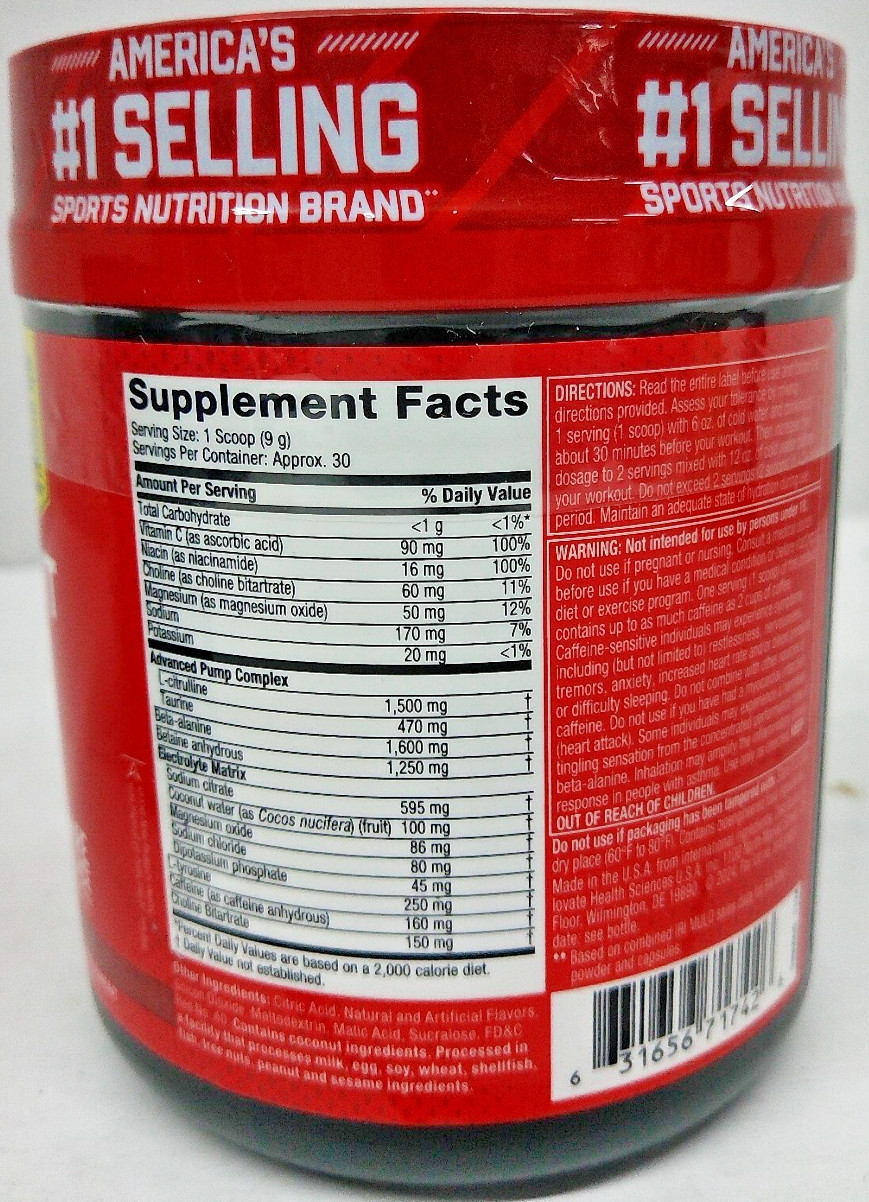 Six Star Pre-Workout Explosion 2.0 Fruit Punch, 9.52 oz