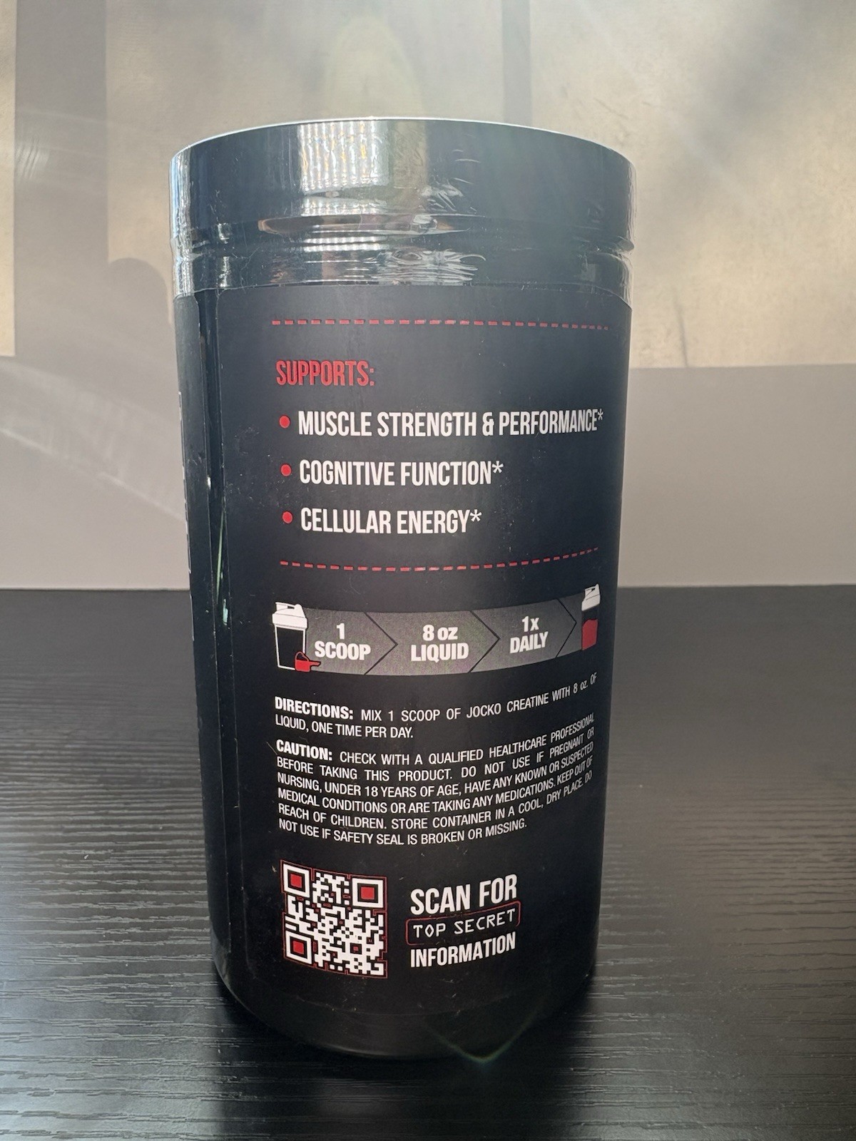 Jocko Fuel Creatine Monohydrate 90 Servings Muscle Health Cognitive Support
