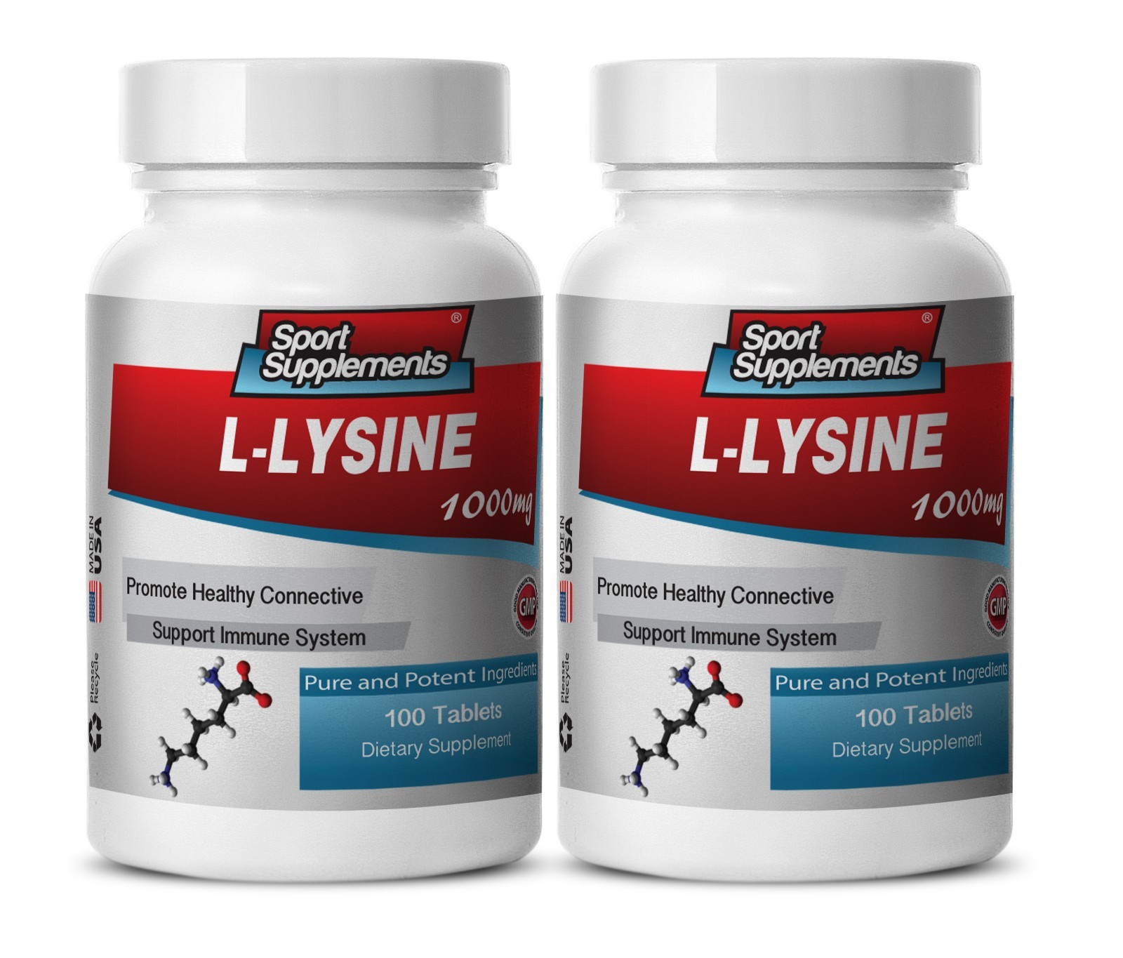 Nitric Oxide Booster – L-Lysine 1000mg – Better Mood Pills 2B