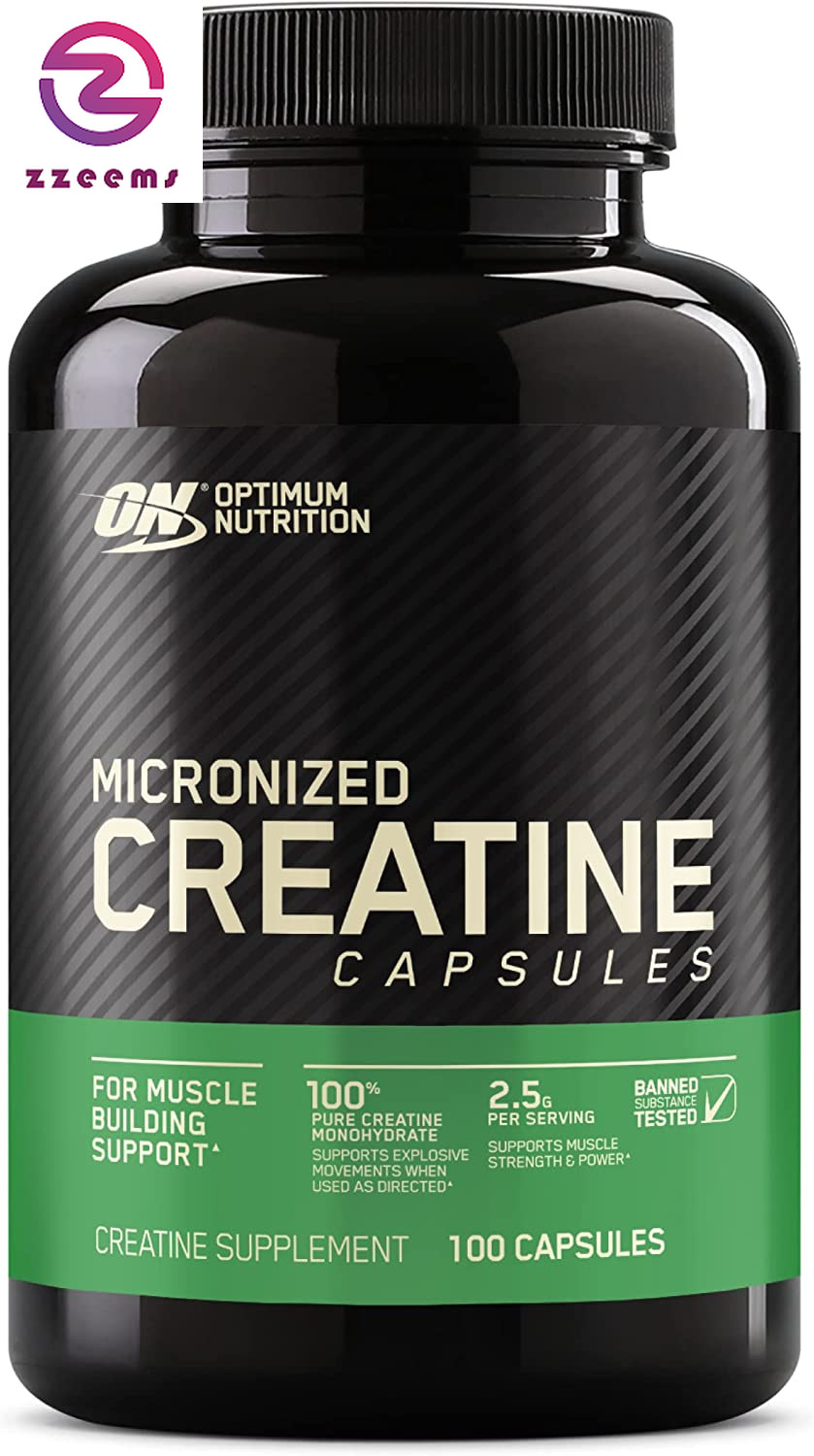 Micronized Creatine Monohydrate Capsules, Keto Friendly, 2500Mg, 100 Capsules