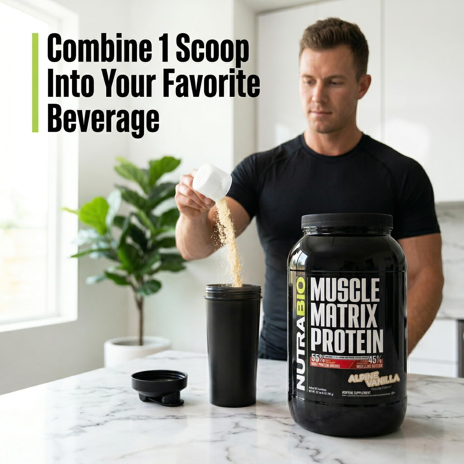 Nutrabio Muscle Matrix Protein Powder – 25G Of Protein Per Scoop – Whey Isolate