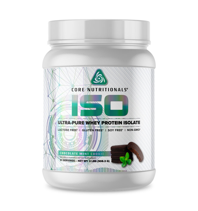 Core Nutritionals ISO Protein – 24gm Isolate Whey Protein- 2LBs – All Flavors