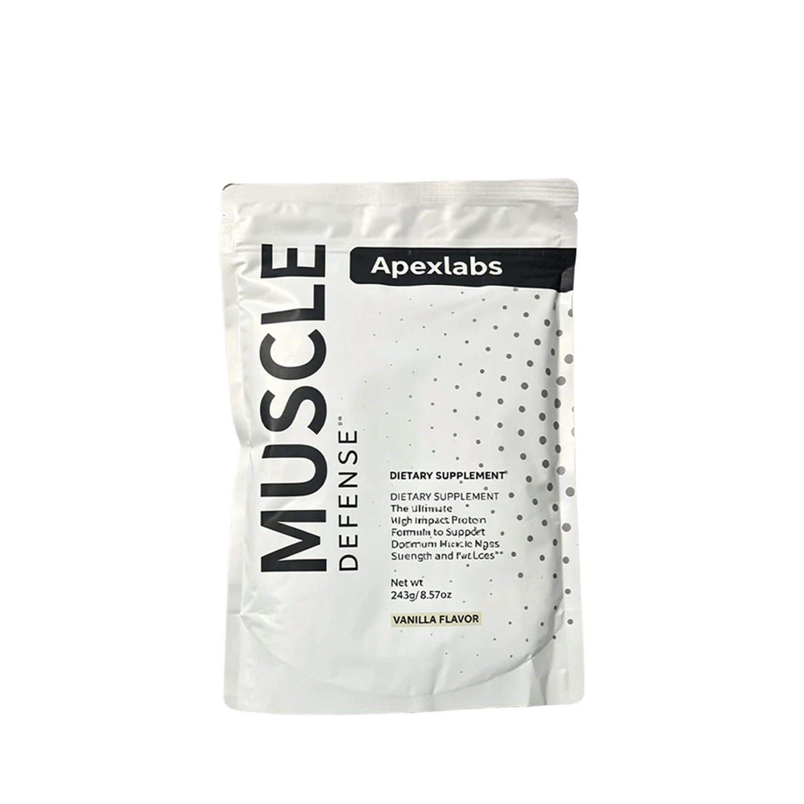 NEW ! Apex Labs Muscle Defense Dietary Supplement, Vanilla – 8.57 oz