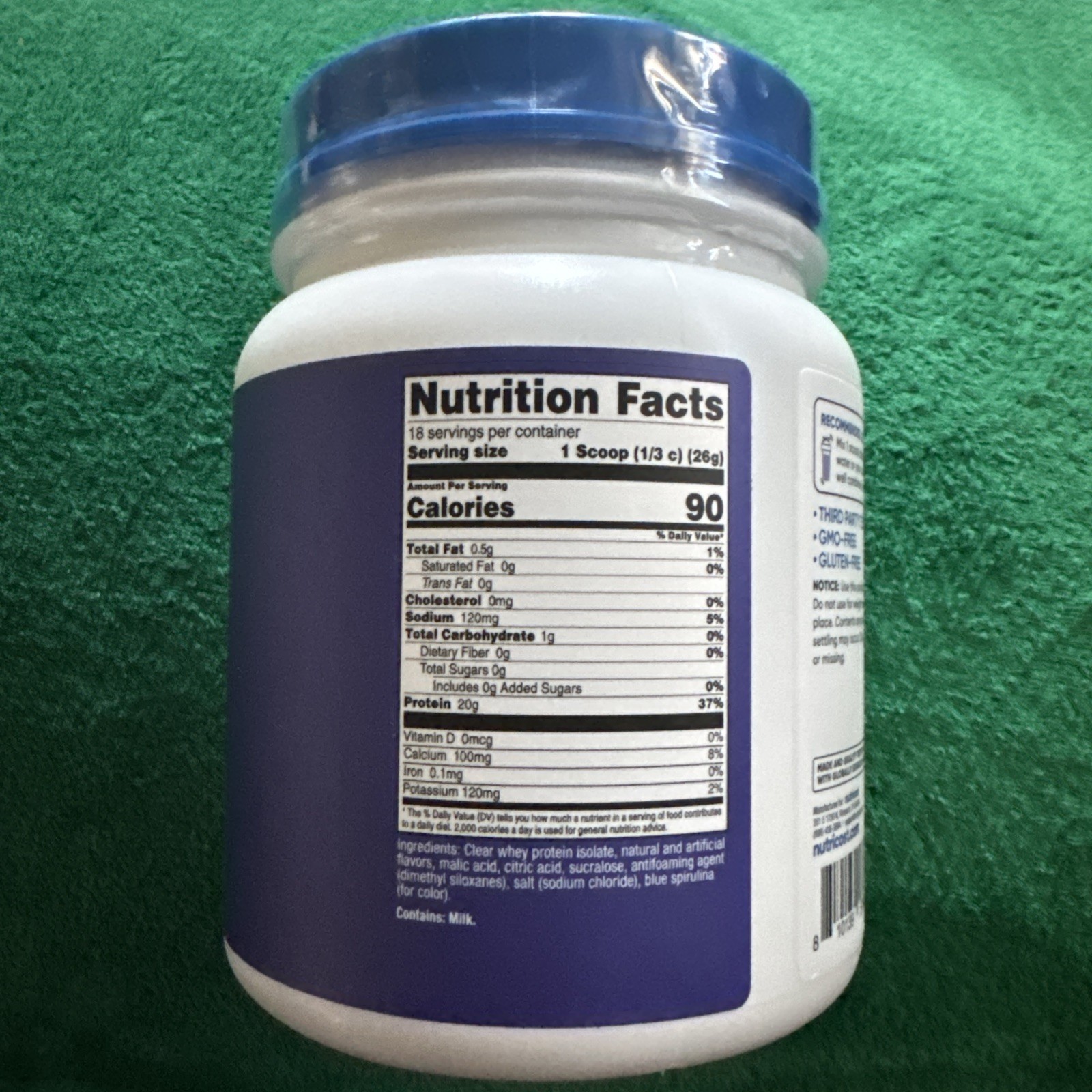 Nutricost Clear Whey Protein Isolate Powder (Berry Blast) 1 LB – 20g of Protein