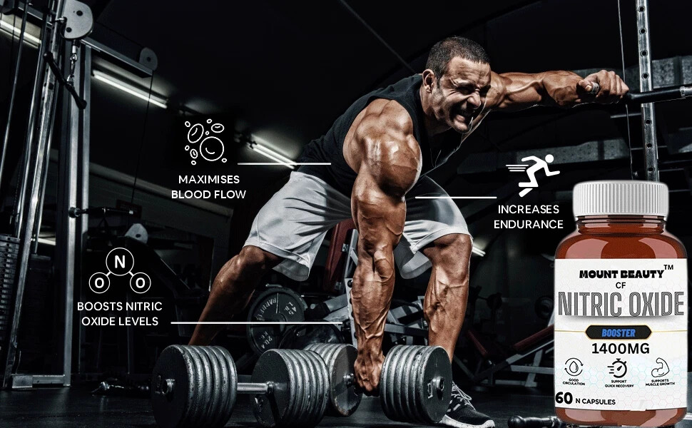 Nitric Oxide L-Arginine Pre Workout+Testosterone Booster,Multivitamin Men’s,Test