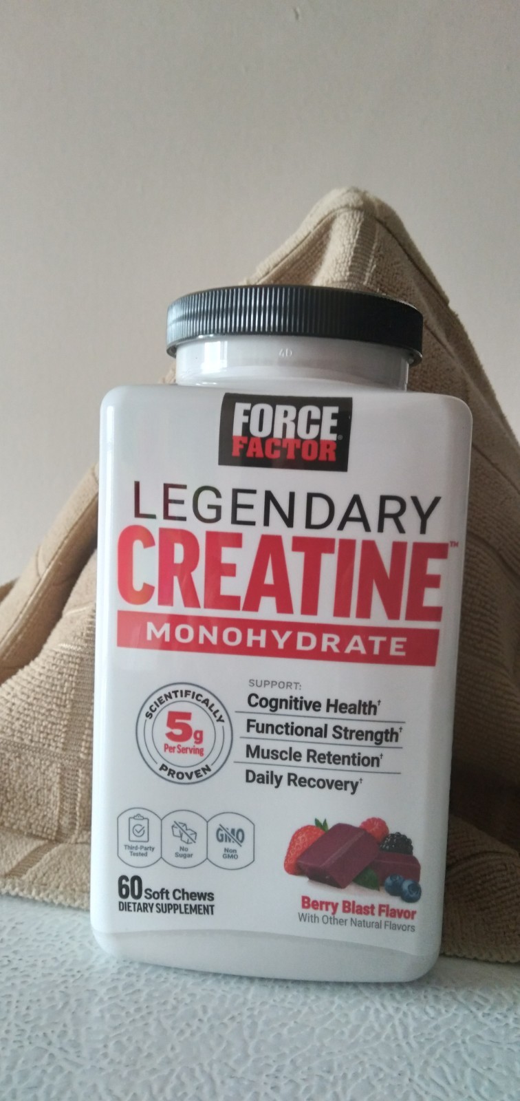 Legendary Creatine™ Monohydrate, Berry Blast, 60 Soft Chews (2.5 g per Chew)