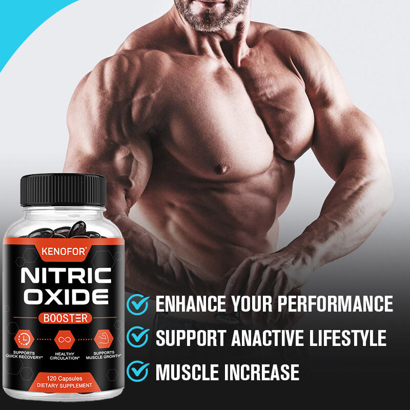 Nitric Oxide Booster w/ L-Arginin 1500mg-Muscle Pump,Endurance&Energy enhancer