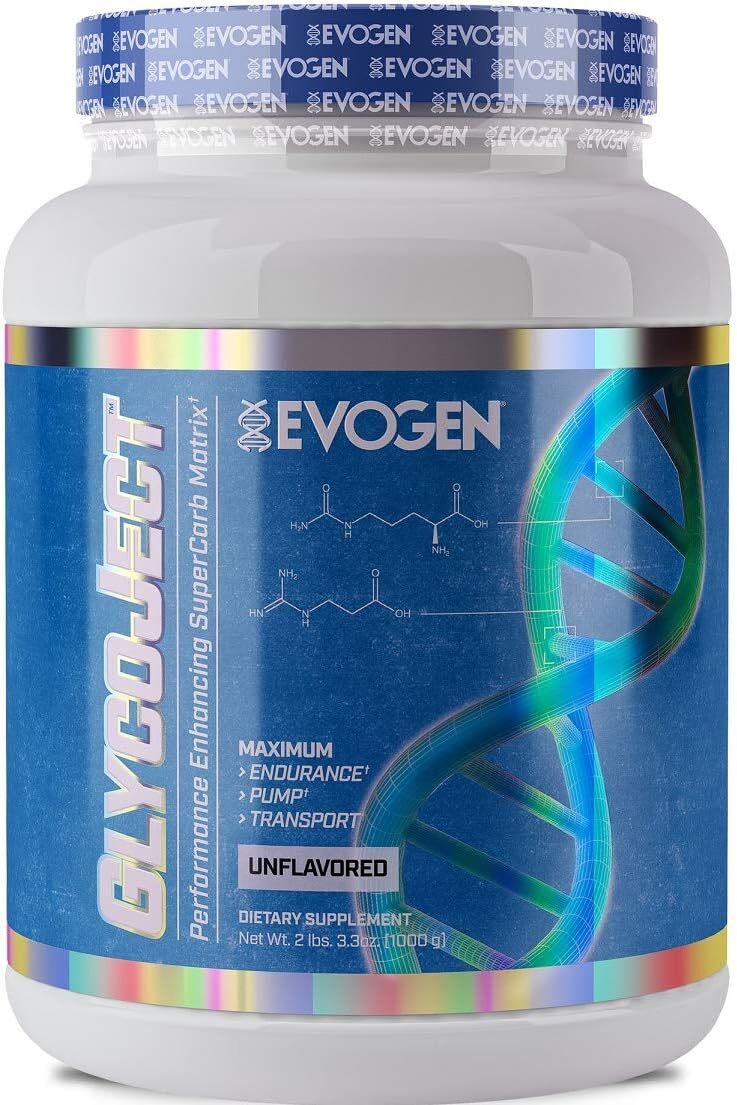 Evogen Glycoject Unflavored Performance Carbohydrate 36 Servings Muscle Fuel