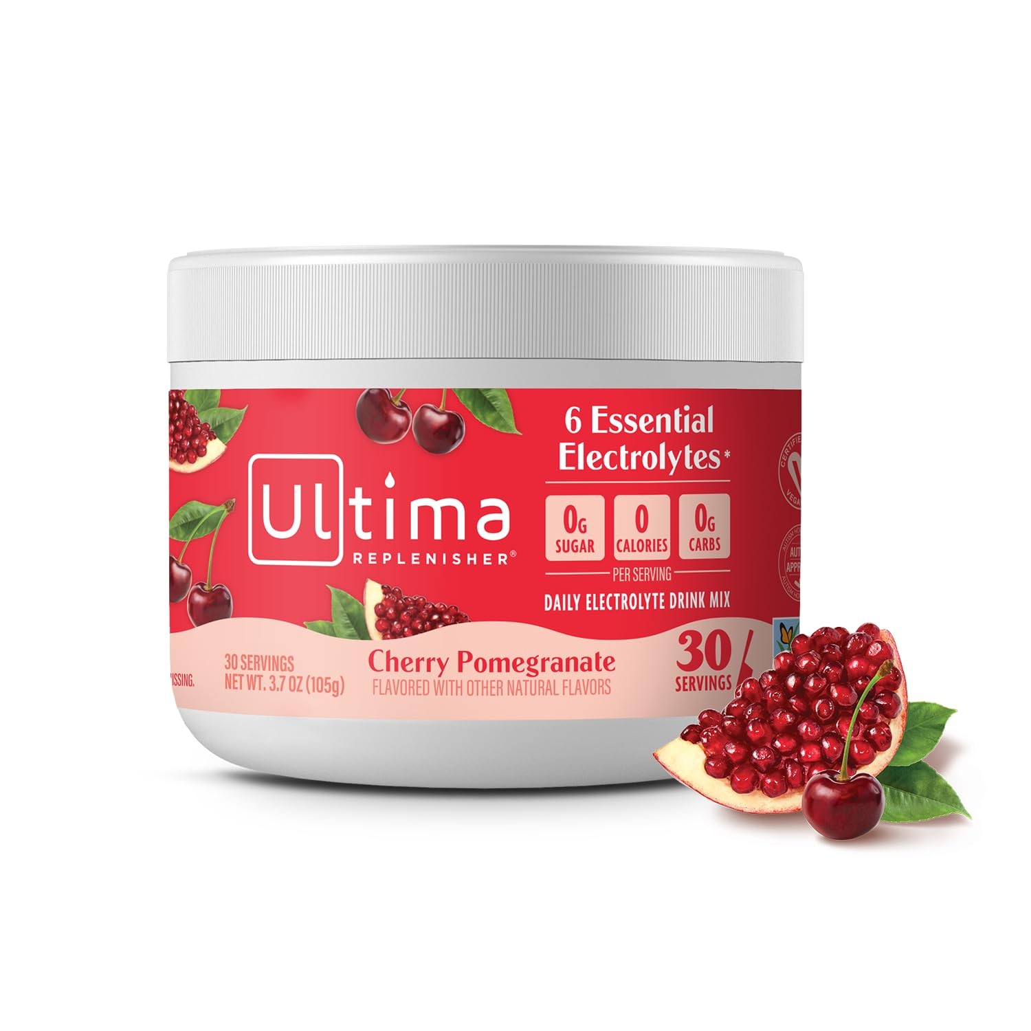 Ultima Replenisher Daily Electrolyte Powder Drink Mix – Sugar Free – Cherry…