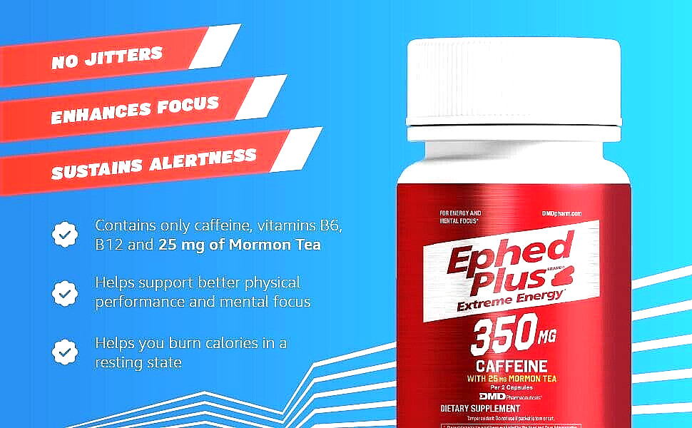 24 Tablets Bottle -Ephed Plus Extreme Energy with Mormon Tea – Weight Loss