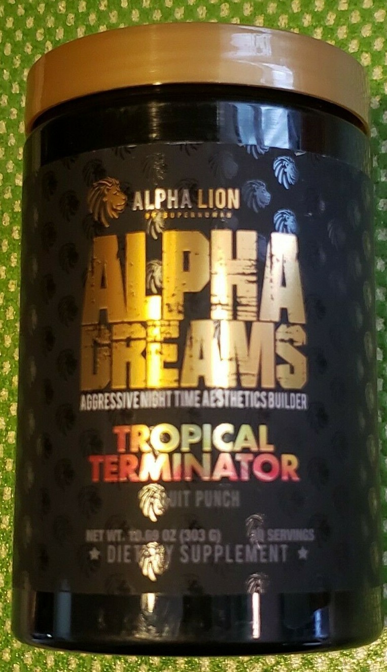ALPHA LION – ALPHA DREAMS – Tropical Terminator – Fruit Punch – 30 Serv – 1/2025