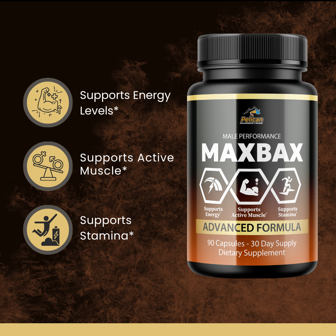 MaxBax- Bodybuilding & Men’s Health Support- 3 Bottles- 270 Capsules