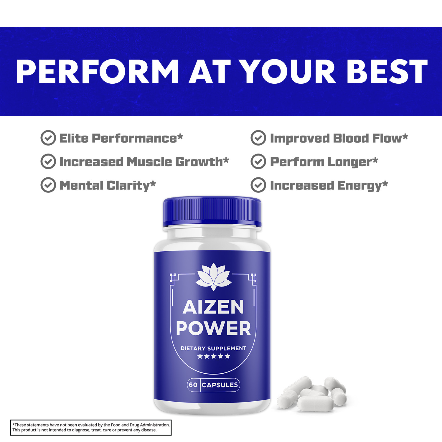 (3 Pack) Aizen Power, Aizen Power Male Enhancement Supplement (180 Capsules)