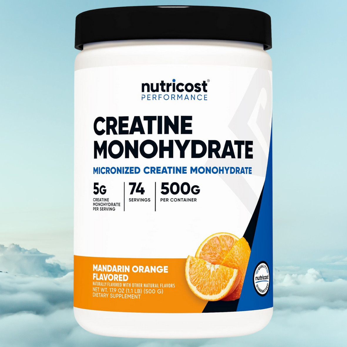 Nutricost Creatine Monohydrate Powder (500G) (Mandarin Orange)