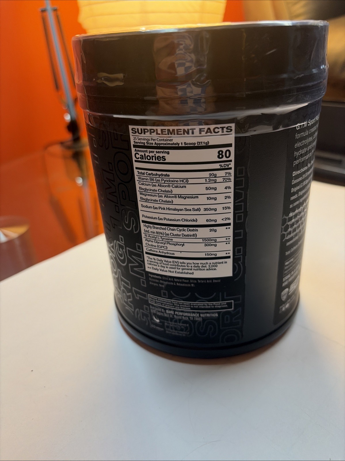 BARE PERFORMANCE NUTRITION G.1.M Sport+ Endurance Pre-Workout Lemon Lime