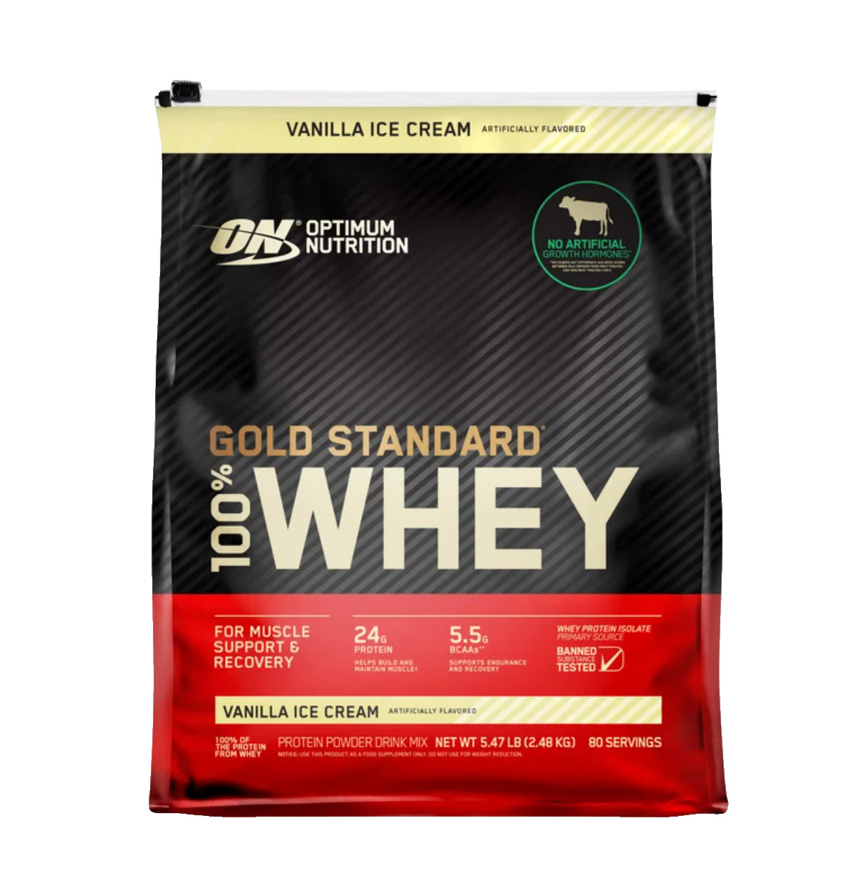 Optimum Nutrition Gold Standard 100% Whey Protein 5.47 lb Vanilla Ice Cream
