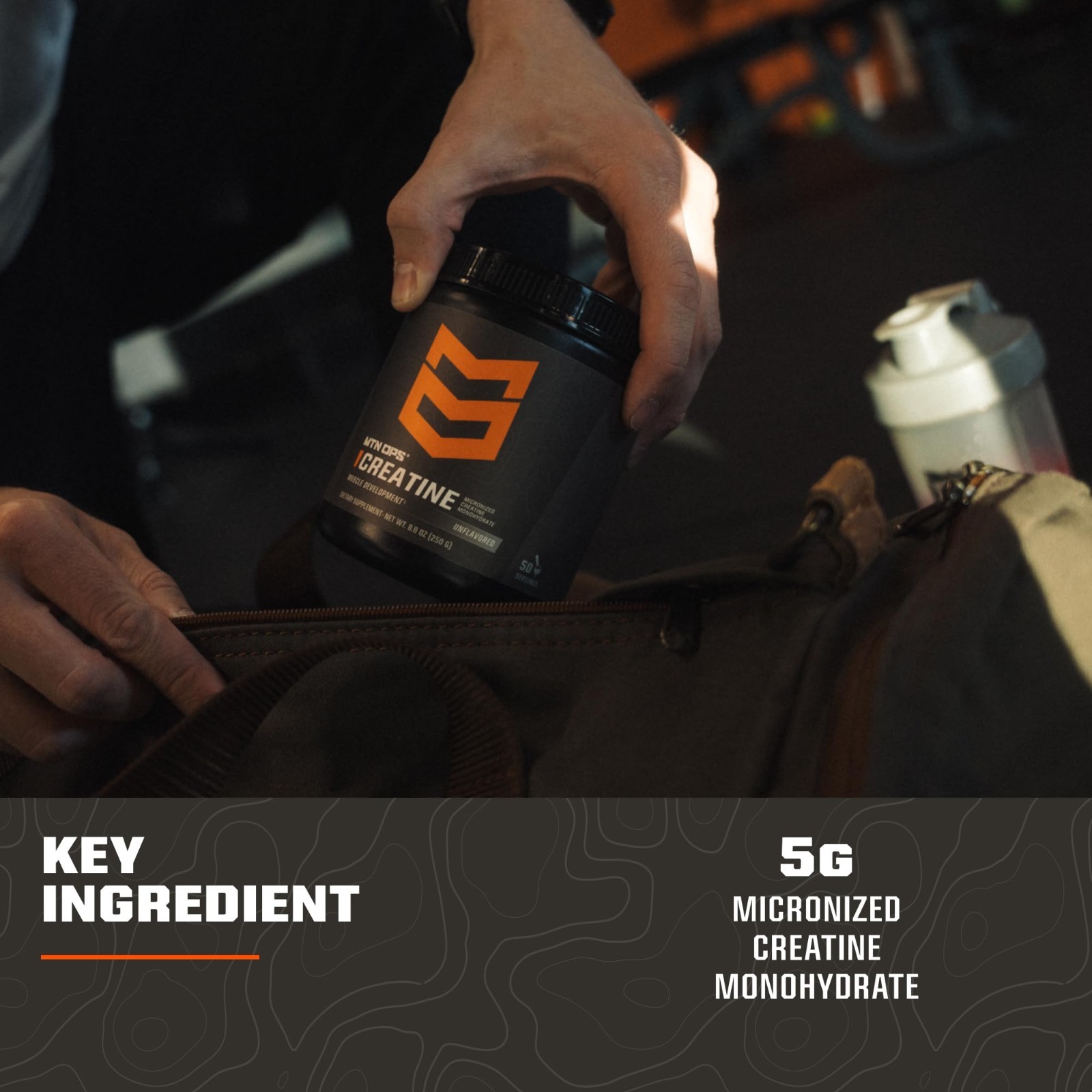 Creatine Monohydrate Powder – 5g Micronized for Muscle Strength & Recovery, 50 S
