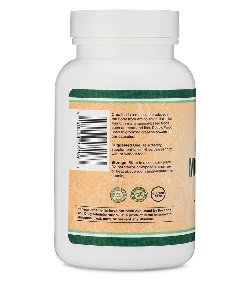 Creatine Pills 1,000Mg per Serving (120 Creatine Capsules) Free Shipping! NEW!..