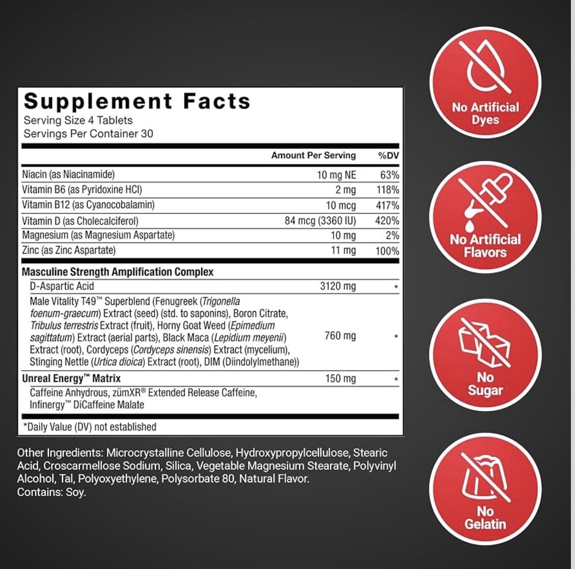 2 Pack 🔥Force Factor Test X180 Boost, Testosterone Booster for Men