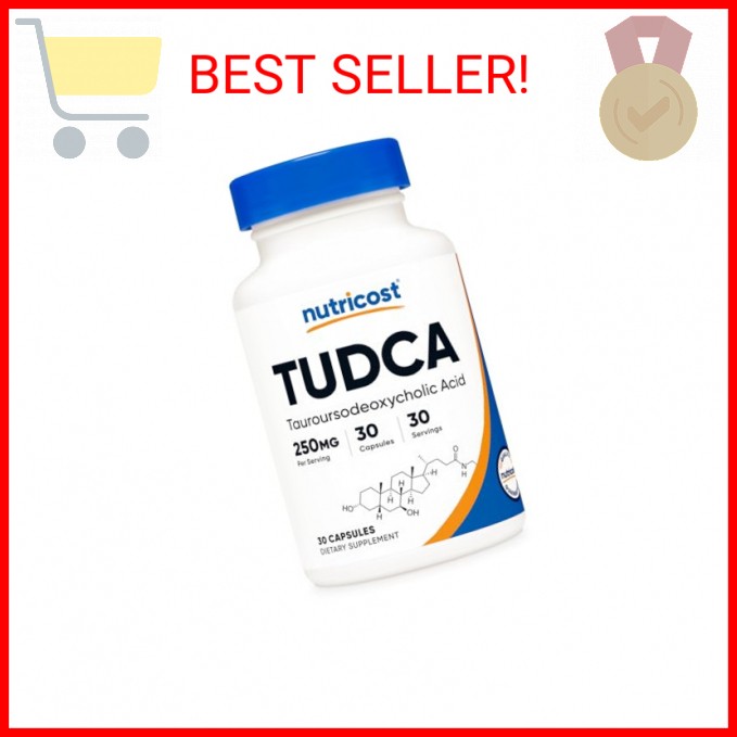 Nutricost Tudca 250mg, 30 Capsules (Tauroursodeoxycholic Acid) – Gluten Free, No