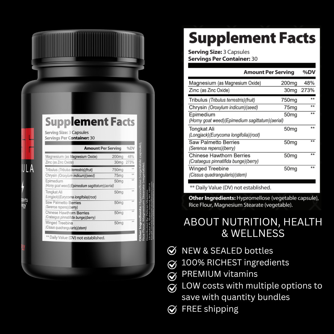 Iron Horse- Bodybuilding & Men’s Health Support- 12 Bottles- 1080 Capsules