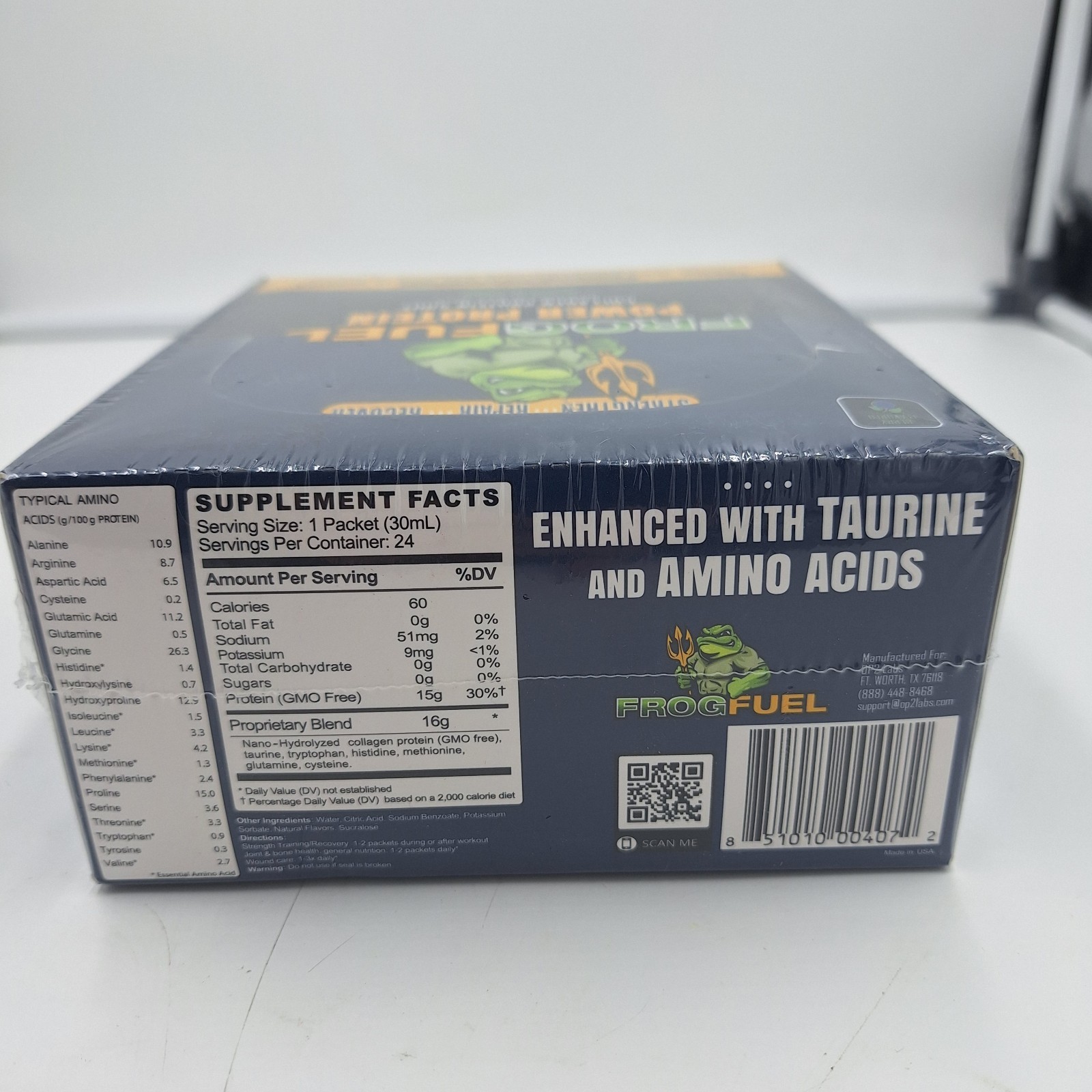 Frog Fuel Power Protein Collagen 24 Shots New EXP 1/2027